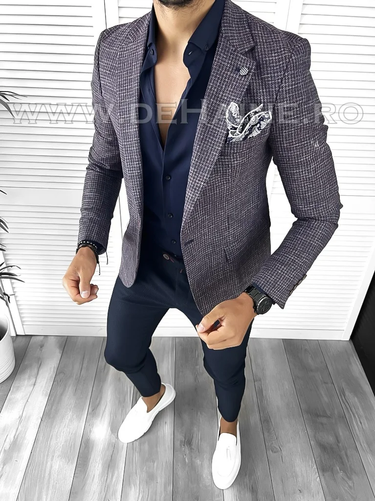 Sacou barbati slim fit ZR A8745 18-4.1