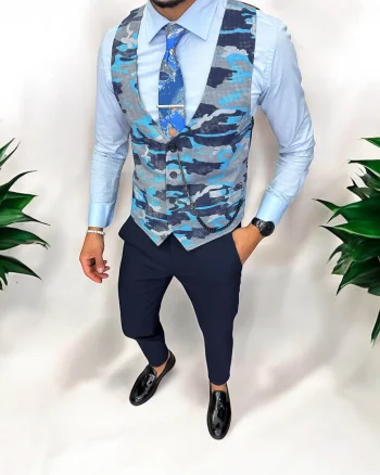 Vesta barbati eleganta slim fit  camuflaj   13265