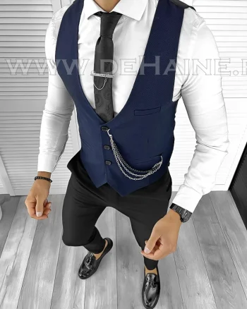 Vesta barbati eleganta slim fit bleumarin B8130 O1-4.2