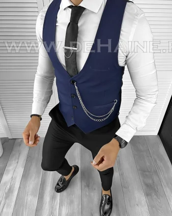 Vesta barbati eleganta slim fit bleumarin B8153 P19-3.2