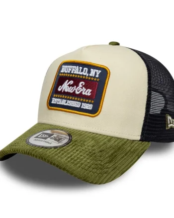 Sapca New Era Patch Cord  9FORTY A-Frame Trucker Adjustable Cap Cream  Green
