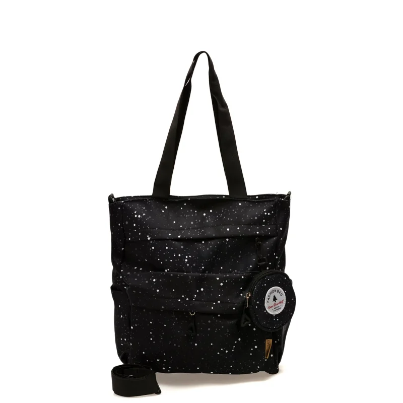 Geanta FLAVIA PASSINI neagra, W846, din material textil