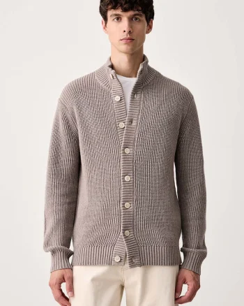 Lindbergh  cardigan pentru bărbați cu lână