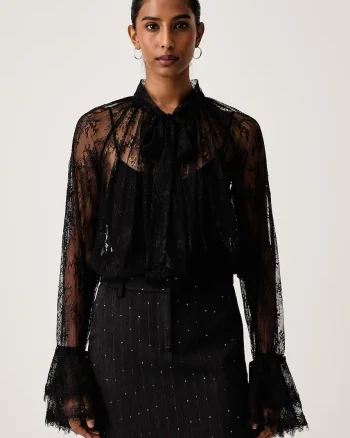 ERMANNO Firenze  cămașă pentru femei din dantelă