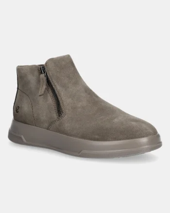 Ecco  cizme din piele intoarsa Move Zip Bootie