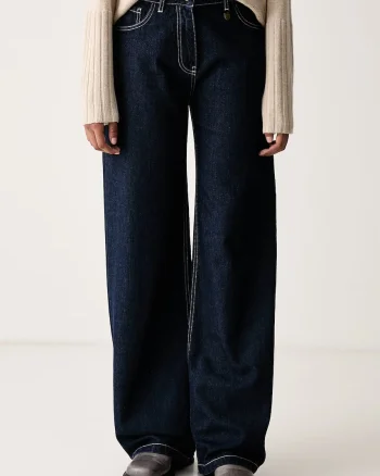 Aeronautica Militare  blugi wide leg pentru femei