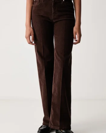 Joop!  pantaloni straight pentru femei din catifea reiată