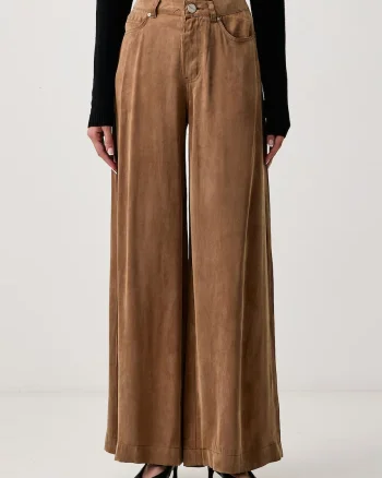 Pinko  pantaloni straight pentru femei din cupro
