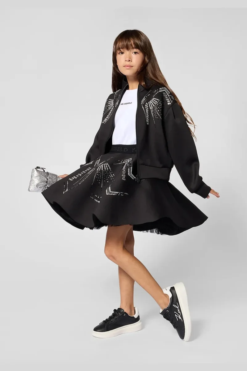 Karl Lagerfeld  hanorac cu fermoar pentru copii