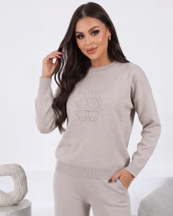 Compleu LOVE din tricot fin