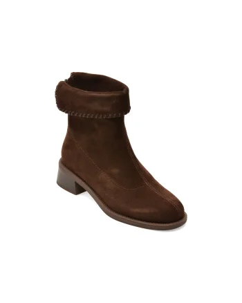Ghete EPICA maro, 258010, din piele intoarsa