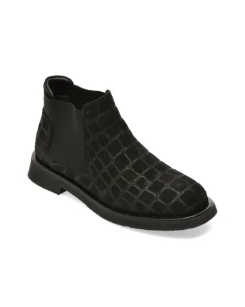 Ghete EPICA negre, 4630519, din piele intoarsa