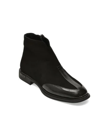 Ghete IMAGE negre, 1531710, din piele intoarsa