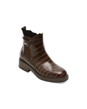 Ghete EPICA maro, 2203160, din piele croco