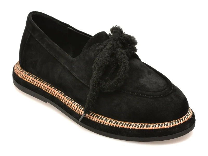 Mocasini GRYXX negri, 3701216, din piele intoarsa