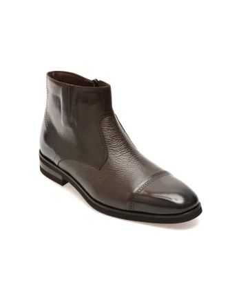 Ghete elegante LE COLONEL maro, 48487, din piele naturala