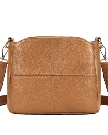Geanta de dama, Mavis GT3088, piele naturala, Cognac