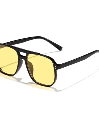 Ochelari de soare pentru femei, SG144, Negru/Galben