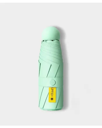 Umbrela pentru ploaie si soare, cu protectie UV din cauciuc negru, UMB007, Verde