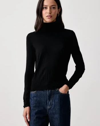 Twinset  pulover cu guler înalt pentru femei cu amestec de lână