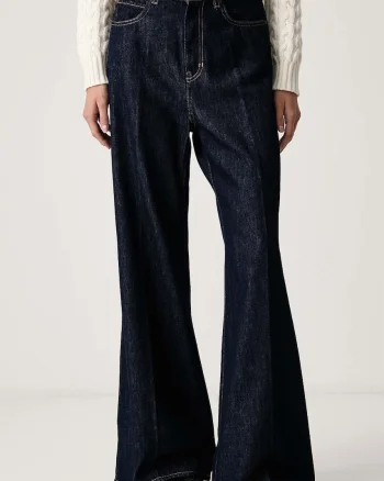 Weekend Max Mara  blugi wide leg pentru femei WKDSPORT