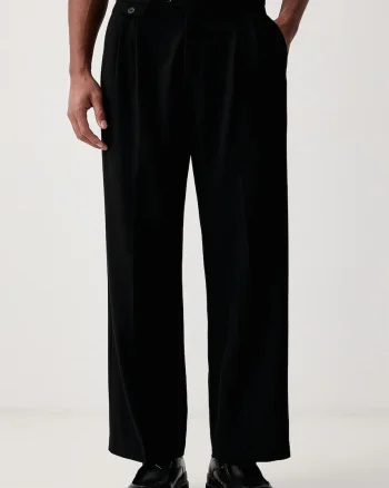 AllSaints  pantaloni pentru bărbați cu amestec de lână COLWYN