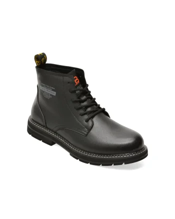 Ghete BITE THE BULLET negre, 82739, din piele naturala