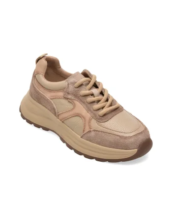 Pantofi sport EPICA bej, 9008, din piele naturala