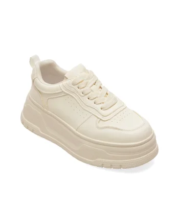 Pantofi sport EPICA albi, 2068, din piele naturala
