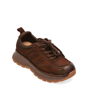 Pantofi sport FLAVIA PASSINI maro, 9011, din nabuc