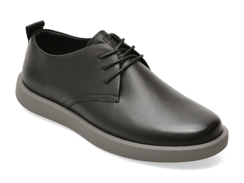 Pantofi EPICA negri, 80027, din piele naturala