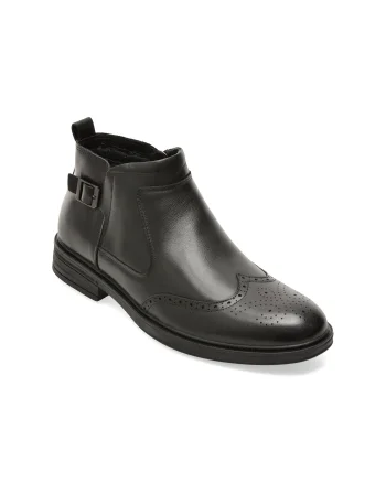 Ghete elegante EPICA negre, 68020, din piele naturala