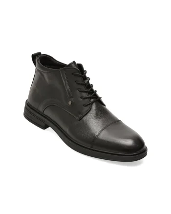 Ghete elegante EPICA negre, 68022, din piele naturala