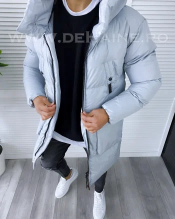 Geaca barbati groasa gri de iarna B6191 57-2