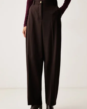 Pinko  pantaloni pentru femei cu amestec de lână