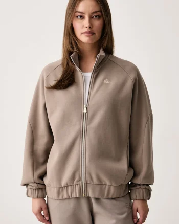 EA7 Emporio Armani  hanorac cu fermoar pentru femei cu bumbac