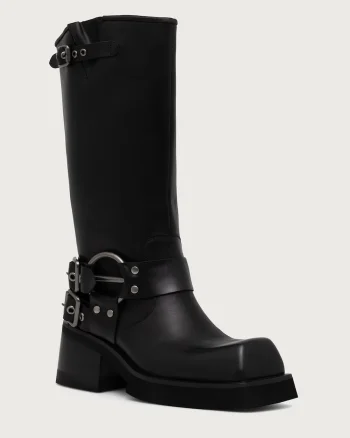 Jeffrey Campbell  botine pentru femei din piele FRAUDULENT