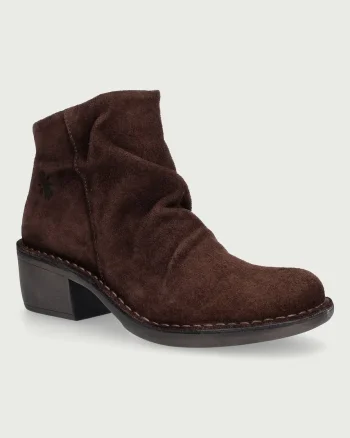 Fly London  botine pentru femei din piele întoarsă MUKE215FLY