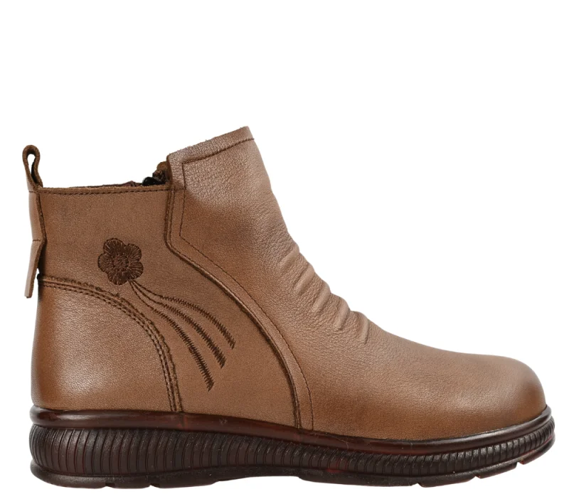 Ghete casual, dama, FORMAZIONE, 8059 maro, piele naturala