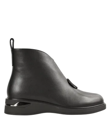 Ghete elegante, dama, KARISMA, JY70002B negru, piele naturala