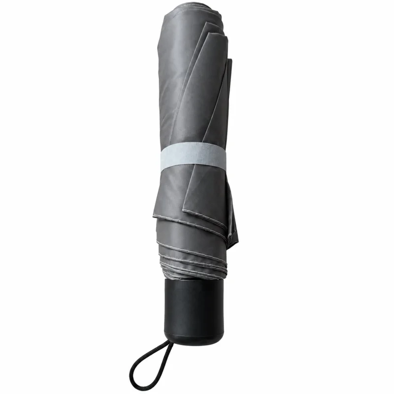 Umbrela pliabila pentru ploaie, 8 spite, diametru 97 cm, UMB042, Gri inchis