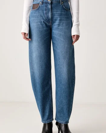 Luisa Spagnoli  blugi relaxed fit pentru femei Onega