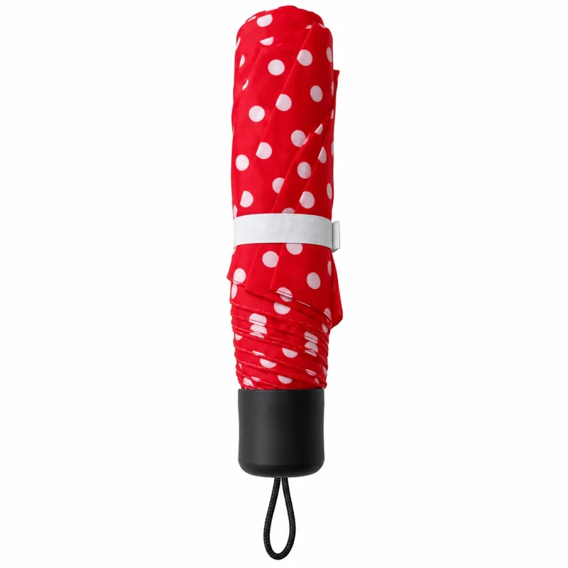 Umbrela pliabila pentru ploaie, 8 spite, diametru 97 cm, UMB059, Rosie