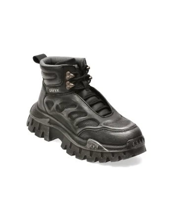 Ghete GRYXX negre, 42455, din piele naturala
