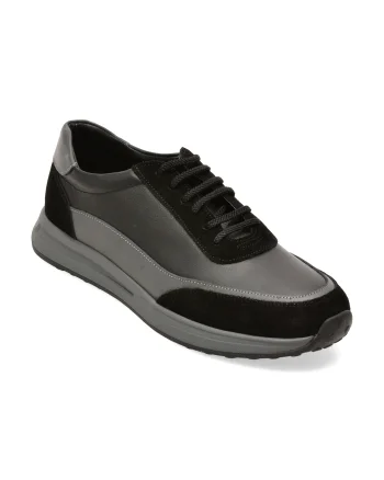 Pantofi sport OTTER negri, 261130, din piele naturala