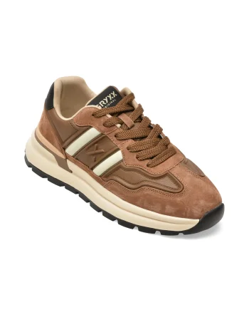 Pantofi sport GRYXX maro, 5316, din piele naturala