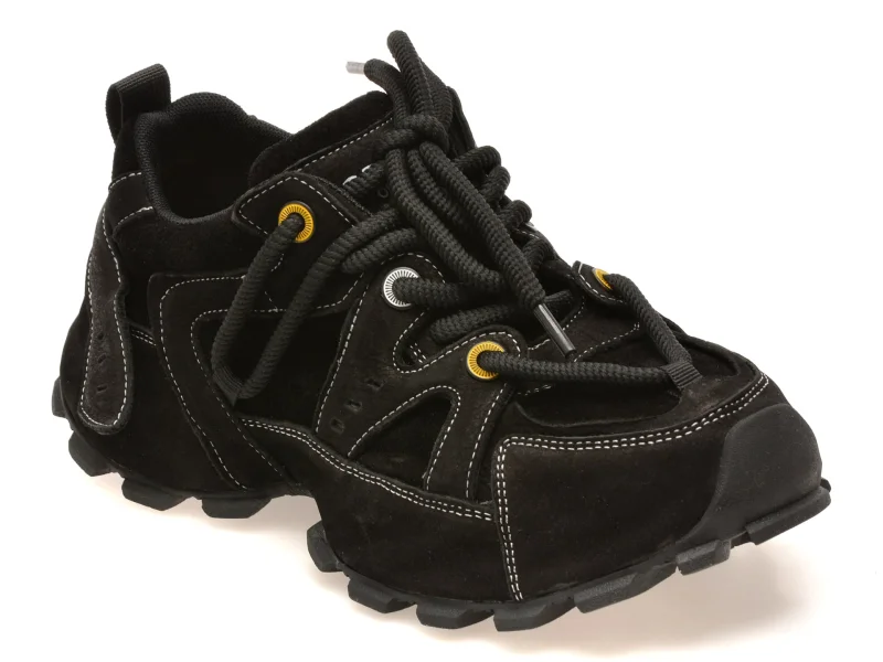 Pantofi sport GRYXX negri, 25057, din piele naturala