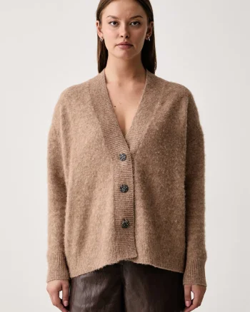 Kaos  cardigan pentru femei cu lână