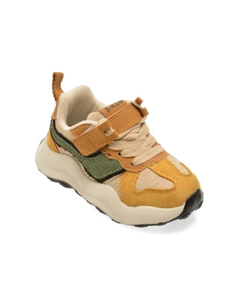 Pantofi sport SELECTION KIDS galbeni, W325, din material textil