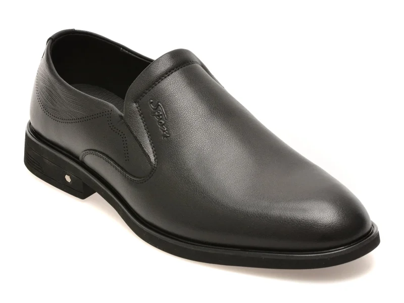 Pantofi eleganti BITE THE BULLET negri, 86087, din piele naturala